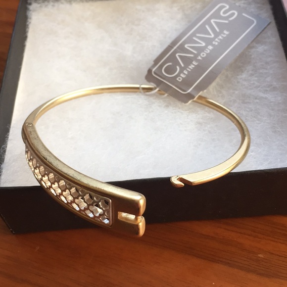 Canvas Latch Bangle - Picture 3 of 3